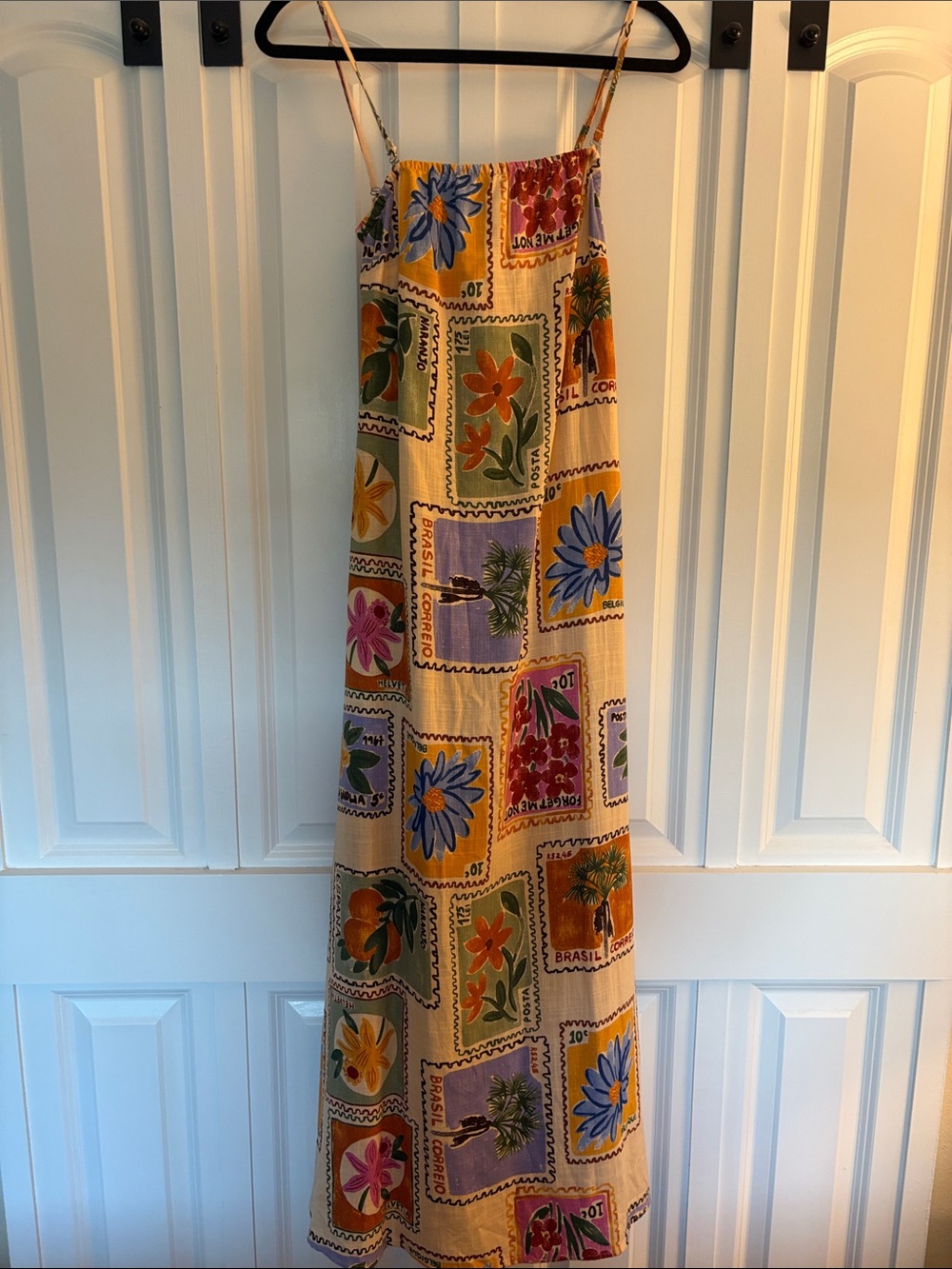 Printed Floral Maxi Skirt in Multicolor